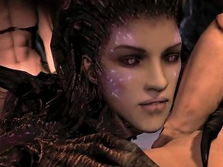A Video Showcasing An Animated Girl In The Starcraft Setting